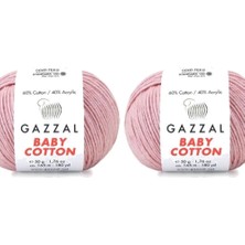Gazzal  Baby Cotton 3444 Pamuklu Amigurumi Ipi - 2 Yumak
