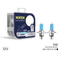 Depomix Niken 12V H4 60/55W Beyaz Işik Ampul P43T 5000K