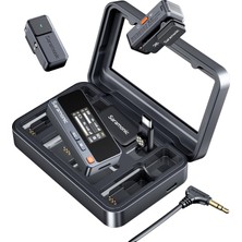 Saramonic Air Kablosuz Yaka Mikrofonu, Usb-C, 48KHZ/24BIT, 90DB SNR,IPHONE15/16 Serisi Için Mikrofonlu Cep Telefonu, Şarj Kutusu ve Uygulama Kontrolü Ile, 300 M Menzil, Vlog Için Mini Klipsli Mikrofon