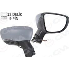 GVA Depomix Diş Dikiz Aynasi Sağ Elektrikli Isitmali Sinyalli Sensörlü Astarli Konveks Captur 17-
