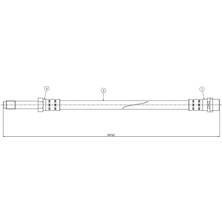 CAVO Depomix Fren Hortumu On Mercedes Sprinter B903 B904 95 06