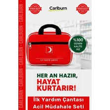 Carlburn #ilkyardımseti Medikal Araç Ev Ofis Kompakt Taşınabilir Medikal Ilk Yardım Çantası Acil Müdahale Seti