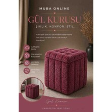 Muba Online Yeni Sezon Ithal Bouclé Kumaş ile Üretilmiş, Yumuşak Dokusu ve Modern Tasarımıyla Yaşam Alanlarınıza Lüks ve Konfor Katan Premium Puf.