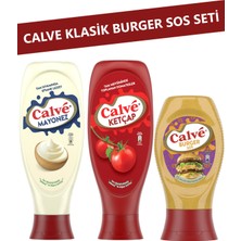 Calve Klasik Burger Sos Seti 3’lü (Ketçap, Mayonez, Burger Sos)