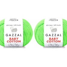 Gazzal  Baby Cotton 3427 Pamuklu Amigurumi Ipi - 2 Yumak