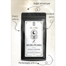 Mel and Mira Premium Muira Puama Tozu 50G | Doğal Bitkisel Ekstrakt – Yüksek Enerji Destekleyici