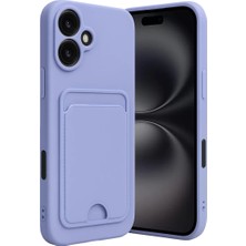 Nacario Newface Iphone 16 Kılıf Kelvin Kartvizitli Silikon - Lila