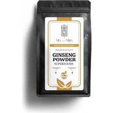 Mel and Mira Ginseng Kökü Tozu 50G. Öğütülmüş Kırmızı Kore Ginsengi, Gerçek Saf Ginseng Panax