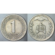 Banknoting Cezayir 1 Dinar 1972 Fao Hatıra-Toprak Reformu. Traktör Temalı.
