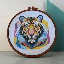 Çerçi Melek Goblen Baskılı Etamin Işleme Kiti | Kasnaklı Hobi Set No:3