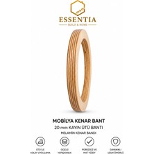  Mobilya Kenar Bandı Çizgili Kontraplak Mat 20MMX10MT Ütü Bandı