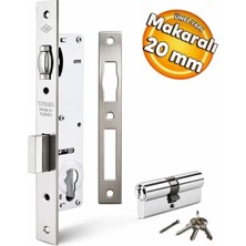 Tursan 305/TDM20 20 mm Silindirli Makaralı Dar Tip Gömme Kilit Barelli