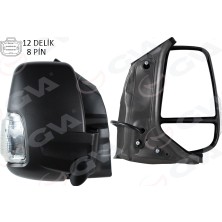 GVA Depomix Dis Dikiz Aynasi Otomatik Katlanan Elektirikli Beyaz Sinyalli Rezistanslii Ayna Sağ Ford Transit 2019 Pikap Cift Kabin