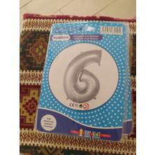 İkm Balon 6 Rakam Silver Balon