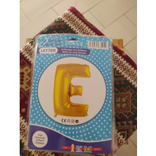 İkm Balon E Harf Balon Gold Renk