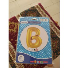 İkm Balon B Harf Balon Gold Renk