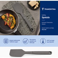 Tramontina Softta Silikon Metal Gövdeli  Spatula Gri Bpa Içermez