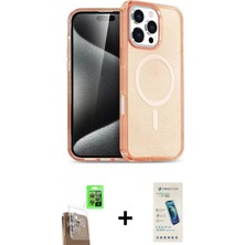 Marsilyan™- iPhone 16 Pro Kılıf Nova Asil Prime - Şeffaf Pasifik Cam Ekran Koruyucu + Raze Metal Kamera Lens - Cltm