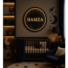 LED Işıklı Bebek/çocuk Odası Tablo Isime Özel