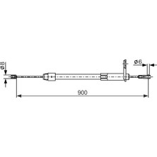 Bosch Depomix Fren Halati Arka Sag Park Freni Mercedes W202 W203 CL203 S203 C209 A209