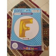 İkm Balon F Harf Balon Gold Renk