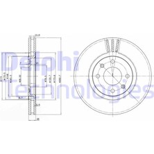 Delphi Depomix Ön Fren Aynasi 406 1.9td-2.0 16V-2.1TD-2.2 HDİ-3.0V6 95/5.04 Xantia 2.0i 95/4.03 283X26X4DLXHALI
