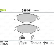 Valeo Depomix Ön Fren Balatasi Peugeot P206 1.4 1.6 09/98 P306 1.4 1.6 5/93 Fte Kirmizi Kutu