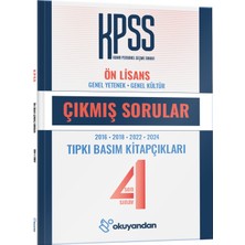 Okuyandan Kpss Ön Lisans Tıpkı Basım  Çıkmış Sorular Son 4 Sınav (Eko) - Video Çözümlü