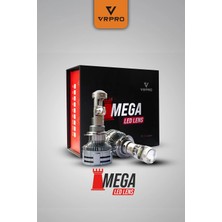 Mega Mercekli H7 LED Far Ampulü 75W 20000 Lümen 12V Fanlı Vr Pro H7 LED Xenon Beyaz Işık