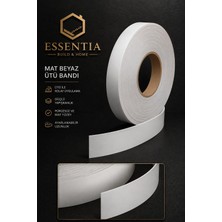Mobilya Kenar Bant 20 mm x 50 Metre Mat Beyaz Ütü Bantı Melamin Kenar Bandı