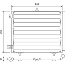 Valeo Depomix Kondenser 207-208-1007-2008 05 -C2-C3-C3 Ii 03 Ds 3 14 1.4 1.6hdi Kurutucu Ile Al/al 420X371X16