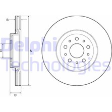 Delphi Depomix Ön Fren Aynasi Disk Fiat Egea 16 1.0 1.3 Mtj 1.4 1.5 1.6 Mtj 5 Bijon DIŞ:284MM K:24MM
