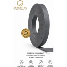 Mobilya Kenar Bant 20 mm x 50 Metre Antrasit Ütü Bantı Melamin Kenar Bandı