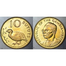 Banknoting Gambiya 10 Butut 1971 Çilaltı+