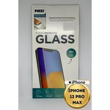 L'edoren Iphone 12 Pro Max Uyumlu Temperli Tam Koruma Şeffaf Cam Ekran Koruyucu