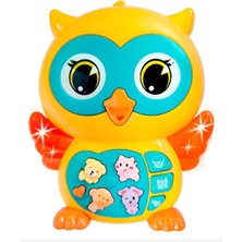 TeknoKapsül Baykuş Eğitici Bebek Piyanosu - Sarı (Lisinya)