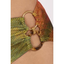 Ayyıldız 5632 Yeşil Straplez Bikini Takımı