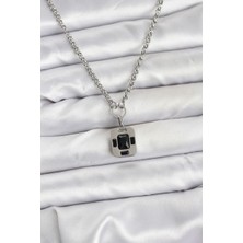 Vice Avm 316L Çelik Zincir Gümüş Renk Vintage Model Kadın Kolye - TJ-BKO10686 TG-1395 346335
