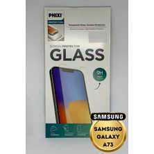 L'edoren Samsung Galaxy A73 Uyumlu Temperli Tam Koruma Şeffaf Cam Ekran Koruyucu