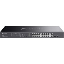 TeknoKapsül Omada ES220GMP, 16 Port Gigabit, 16 Port Poe+, 2 Port Gigabit Sfp, 250W, Yönetilebilir, Rackmount S