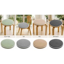 Ayzen Home 4 Adet S Bağcıklı 30CM Çapında Tabure Minderi