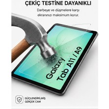 Samsung Galaxy Tab A11 / A9 (8.7 Inç) Uyumlu Temperli Cam Ekran Koruyucu,parlak Kalemle Uyumlu