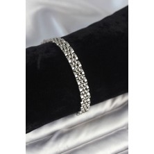 Vice Avm 316L Çelik 7 mm Kalınlıkta Gümüş Renkli Erkek Bileklik - TJ-EB3768 TG-1395 346417