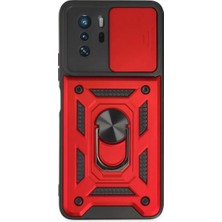 TeknoKapsül Po X3 Gt Kılıf Pars Lens Yüzüklü - Kırmızı