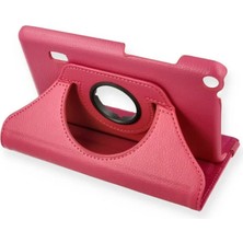 TeknoKapsül Mediapad T3 7 Kılıf 360 Tablet Deri Kılıf - Pembe