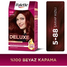 5 Adet Palette Deluxe Saç Boyası 5-889 Şarap Kızılı
