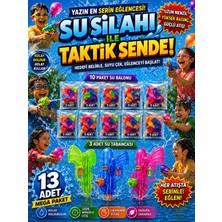 Hk Nova Hknova 10 Paket Su Balonu + 3 Adet Su Tabancası Parti Doğum Günü Organizasyon Eğlence Baby Shower Karışık Renkli Aktivite Seti