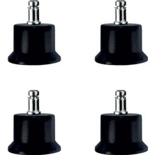 Vice Avm Bekleme Bingo Ayak Geçmeli Pimli - 50MM - Siyah 11MM HKS282 - 4 Adet TG-1395 346721