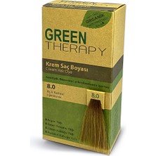 5 Adet Green Therapy Krem Saç Boyası 8.0 Açık Kumral