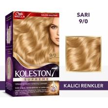 5 Adet Wella Koleston Supreme Saç Boyası 9/0 Sarı